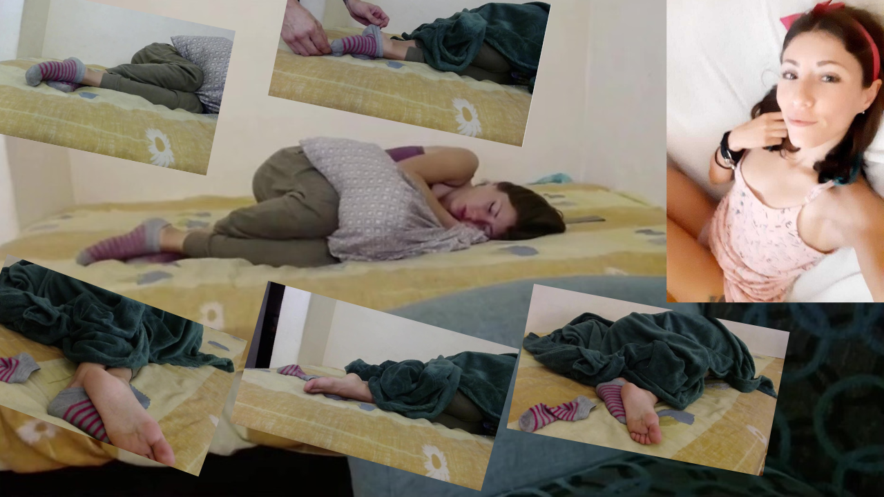 Mexican girl sock removal